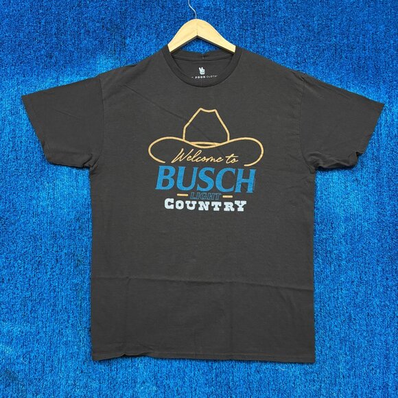 Welcome to Busch Light Country Beer Graphic T-Shirt Size Large - Picture 1 of 4